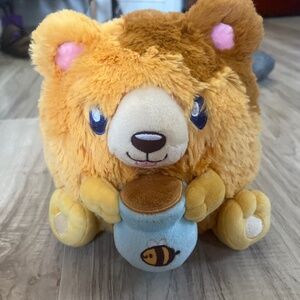 honey, bear fluffy plushy